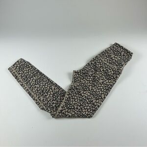 Varley WMNS SZ XS Let's Move High Rise Leggings Black Beige Animal Print